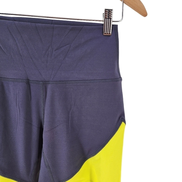 Zyia Women's Neon Yellow Parallel Luxe Hi-Rise 7/8 Leggings - Picture 3 of 6